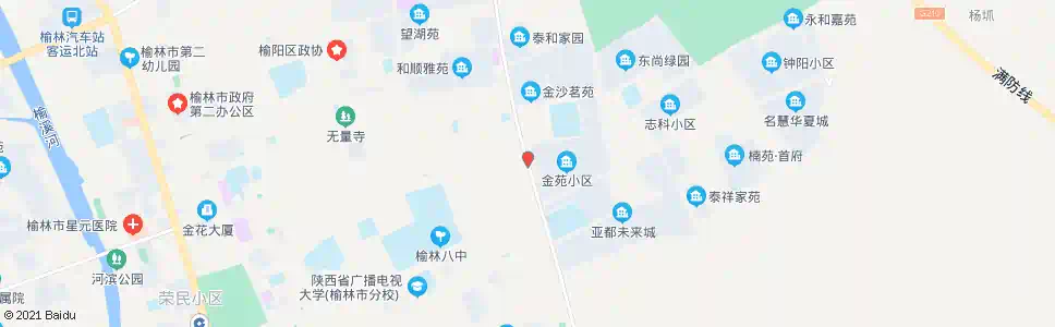 榆林金苑小区_公交站地图_榆林公交_妙搜公交查询2025