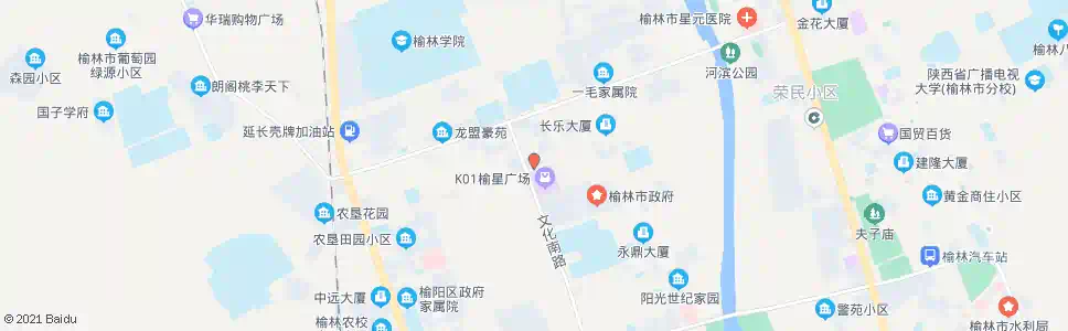 榆林210国道(保宁路)_公交站地图_榆林公交_妙搜公交查询2025