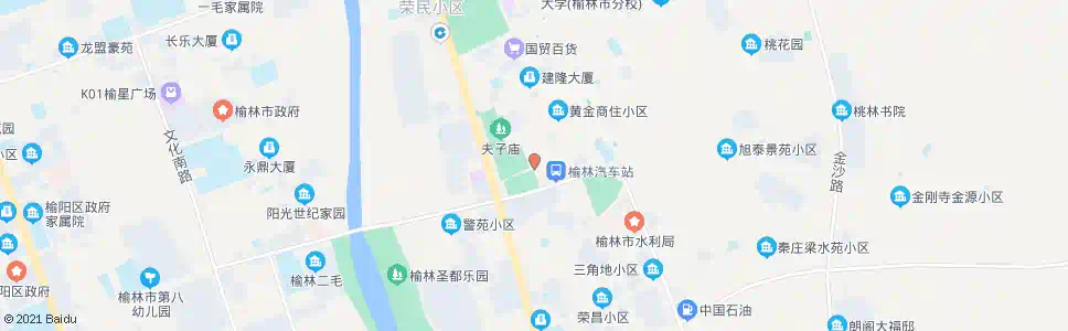 榆林榆林小吃街_公交站地图_榆林公交_妙搜公交查询2025