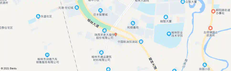 榆林西部三辰_公交站地图_榆林公交_妙搜公交查询2025