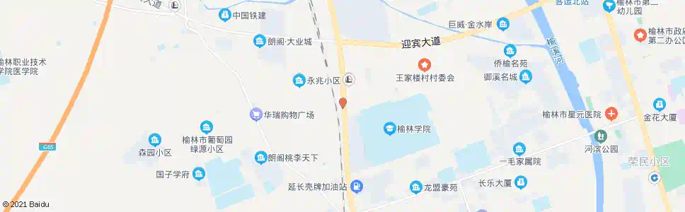榆林清苑路_公交站地图_榆林公交_妙搜公交查询2025