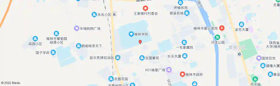 榆林榆林学院南门_公交站地图_榆林公交_妙搜公交查询2025