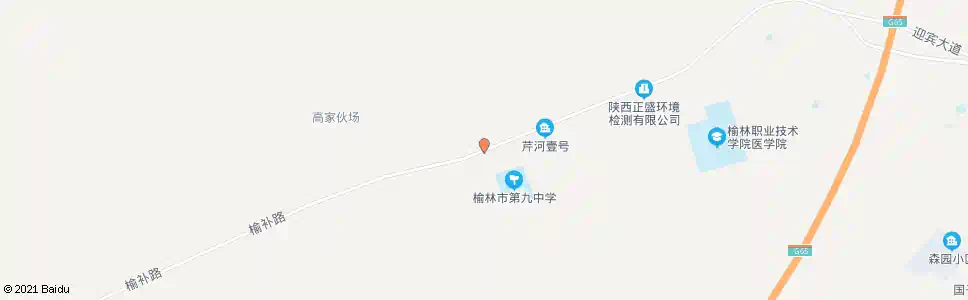 榆林榆林九中_公交站地图_榆林公交_妙搜公交查询2025