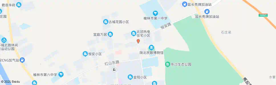 榆林北郊热电厂_公交站地图_榆林公交_妙搜公交查询2025