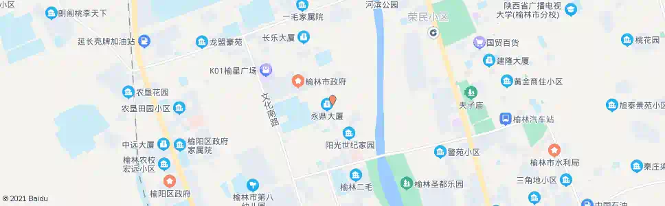 榆林旭永眼科医院_公交站地图_榆林公交_妙搜公交查询2025
