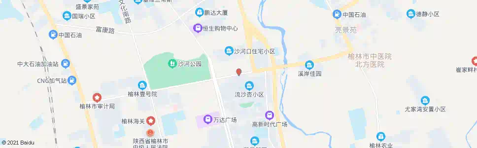 榆林沙河路_公交站地图_榆林公交_妙搜公交查询2025