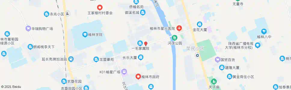 榆林建安路_公交站地图_榆林公交_妙搜公交查询2025