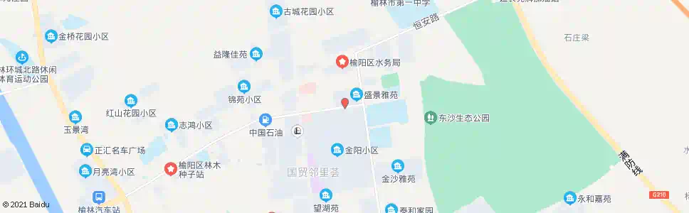 榆林金阳小区北门_公交站地图_榆林公交_妙搜公交查询2025