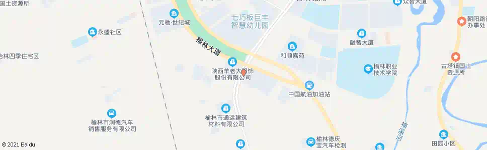 榆林西部三辰建材市场_公交站地图_榆林公交_妙搜公交查询2025