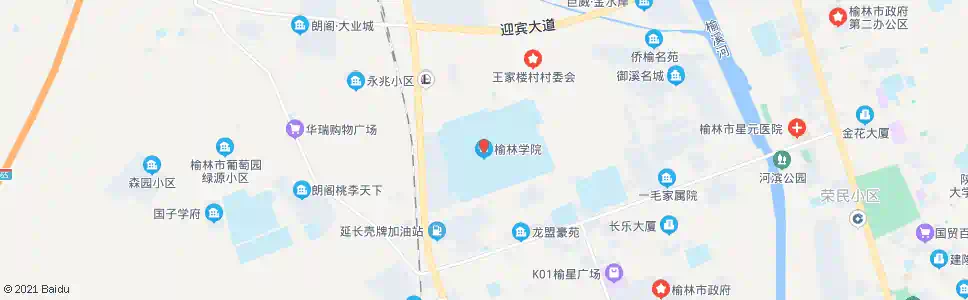榆林榆林学院_公交站地图_榆林公交_妙搜公交查询2025