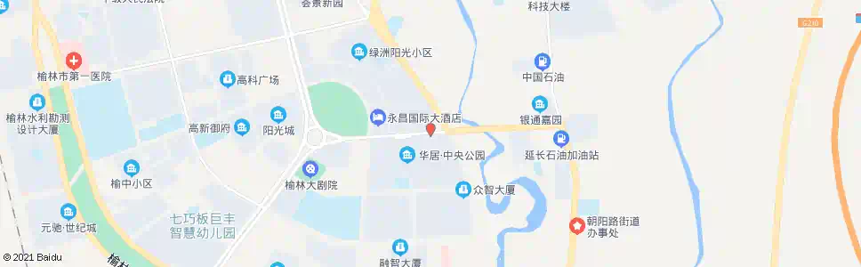 榆林朝阳路_公交站地图_榆林公交_妙搜公交查询2025