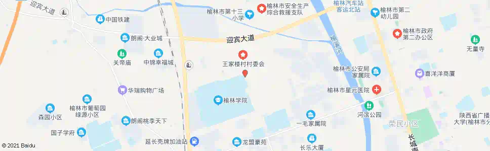 榆林榆林学院附中_公交站地图_榆林公交_妙搜公交查询2025