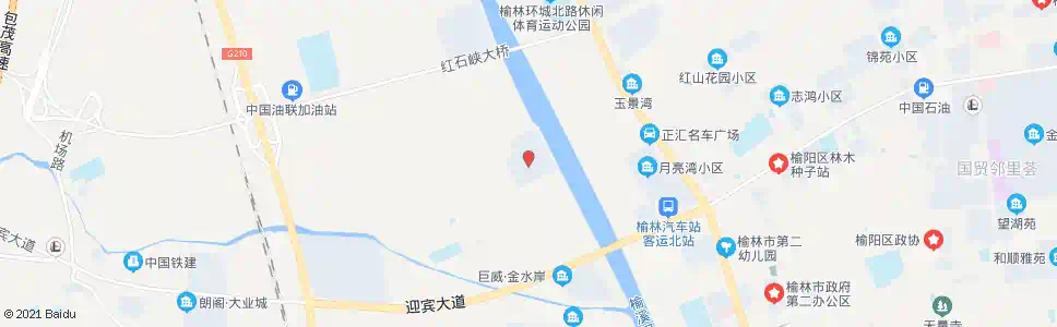 榆林麻地湾停车场_公交站地图_榆林公交_妙搜公交查询2025