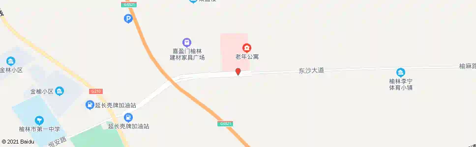 榆林老年公寓_公交站地图_榆林公交_妙搜公交查询2025