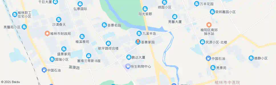 榆林荟景家园_公交站地图_榆林公交_妙搜公交查询2025