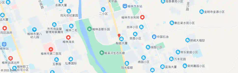 榆林校场西路_公交站地图_榆林公交_妙搜公交查询2025