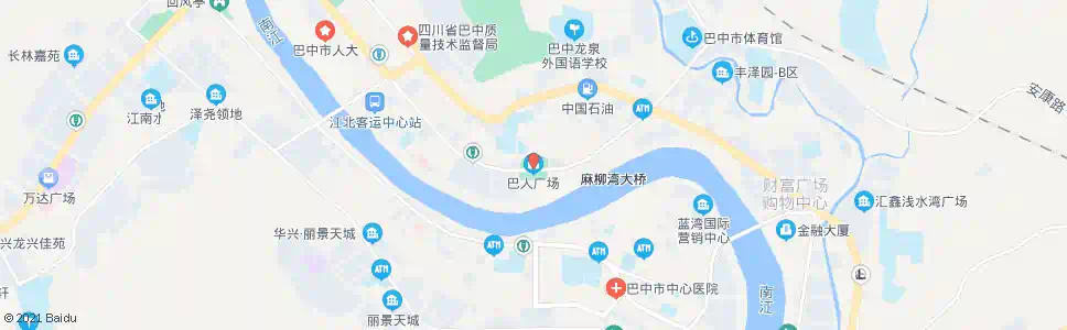 巴中巴人广场_公交站地图_巴中公交_妙搜公交查询2025