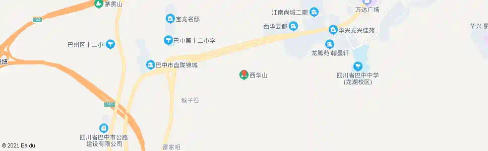 巴中西华山_公交站地图_巴中公交_妙搜公交查询2025