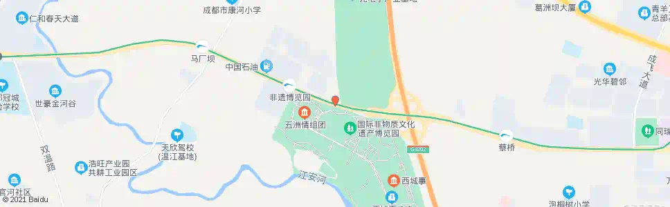 成都光华大道二段_公交站地图_成都公交_妙搜公交查询2025