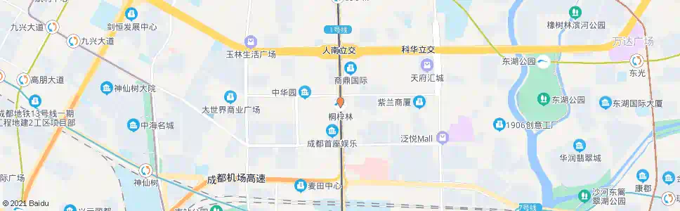 成都桐梓林_公交站地图_成都公交_妙搜公交查询2025