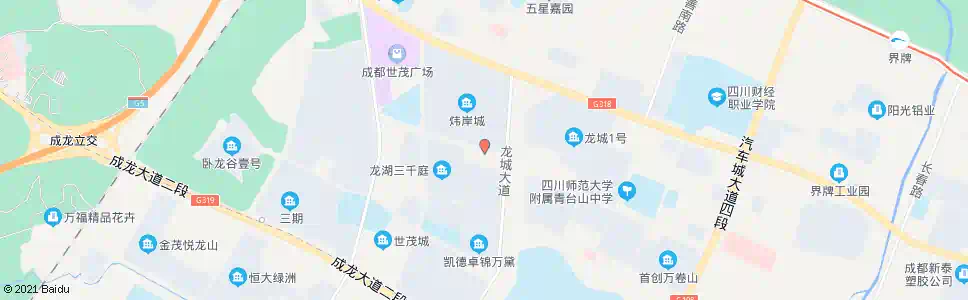 成都龙城大道路口_公交站地图_成都公交_妙搜公交查询2025