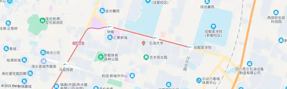 成都橄榄郡_公交站地图_成都公交_妙搜公交查询2025