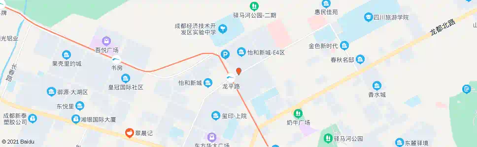 成都怡和新城e1区_公交站地图_成都公交_妙搜公交查询2025