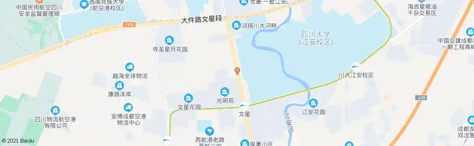 成都长城路一段_公交站地图_成都公交_妙搜公交查询2025