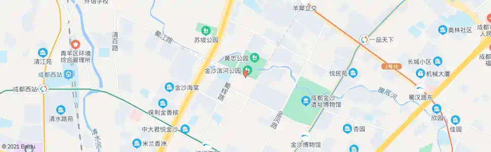 成都金泽路中_公交站地图_成都公交_妙搜公交查询2025