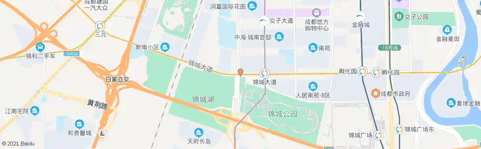 成都剑南大道锦城大道口_公交站地图_成都公交_妙搜公交查询2025