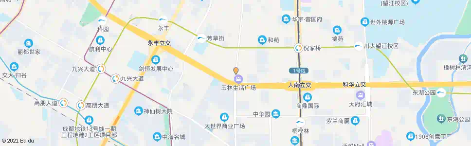 成都玉林南路_公交站地图_成都公交_妙搜公交查询2025