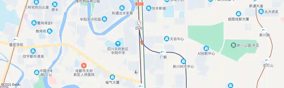 成都天府大道南段中_公交站地图_成都公交_妙搜公交查询2025