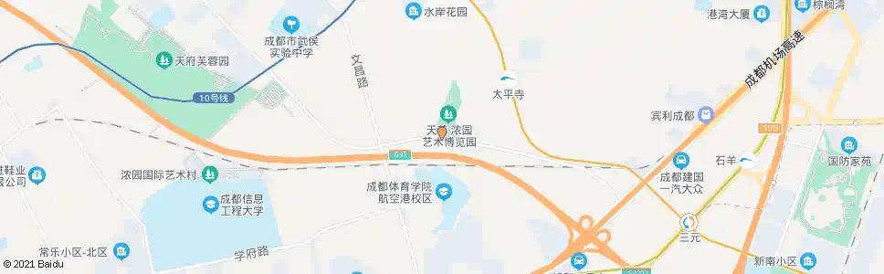 成都武侯大道三河段西_公交站地图_成都公交_妙搜公交查询2025