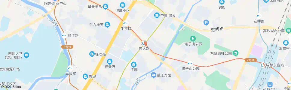 成都东大路站_公交站地图_成都公交_妙搜公交查询2025