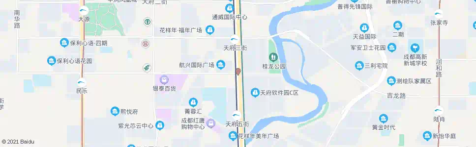 成都天府大道天华二路口_公交站地图_成都公交_妙搜公交查询2025