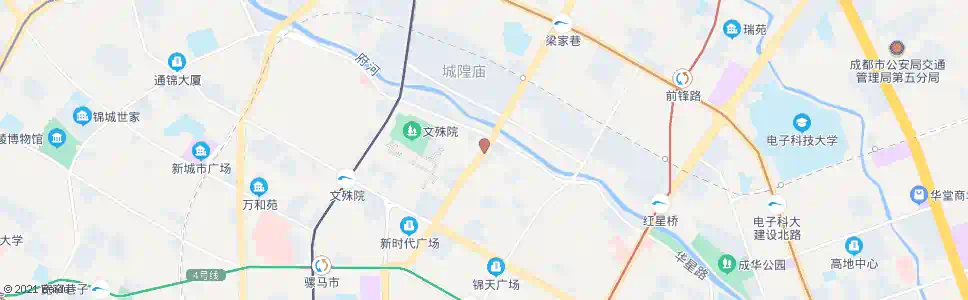 成都北大街_公交站地图_成都公交_妙搜公交查询2025