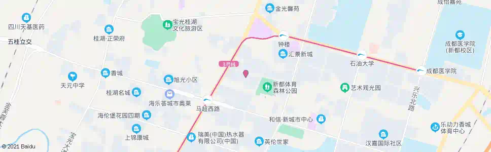 成都金鹏路2站_公交站地图_成都公交_妙搜公交查询2025