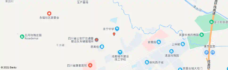 成都永福街中_公交站地图_成都公交_妙搜公交查询2025