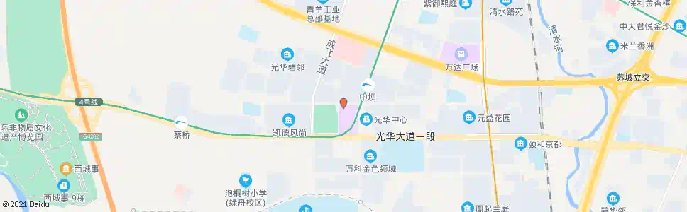 成都汇源果汁招呼站_公交站地图_成都公交_妙搜公交查询2025