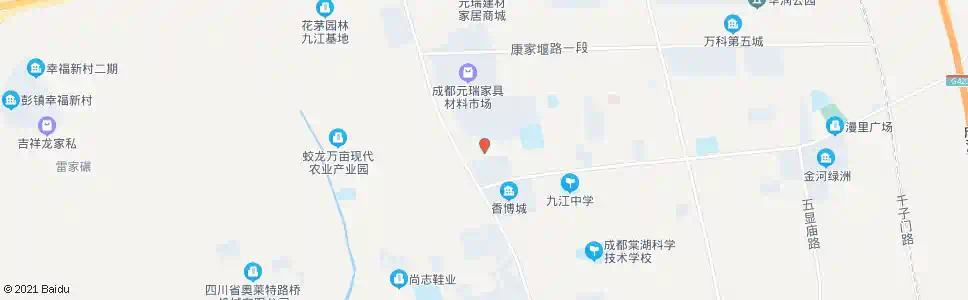 成都九江泉水凼社区_公交站地图_成都公交_妙搜公交查询2025