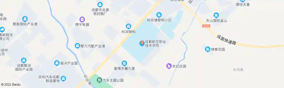 成都航空职业技术学院_公交站地图_成都公交_妙搜公交查询2025