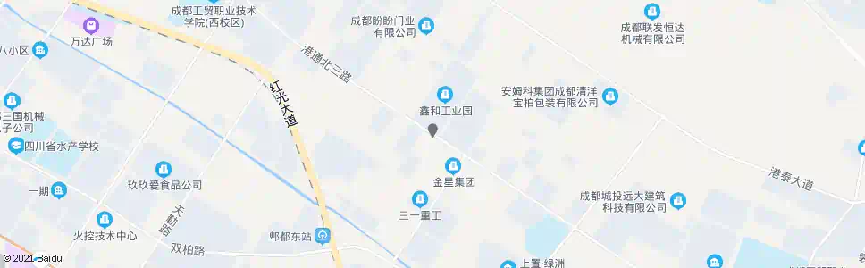 成都港通北三路港北一路口_公交站地图_成都公交_妙搜公交查询2025
