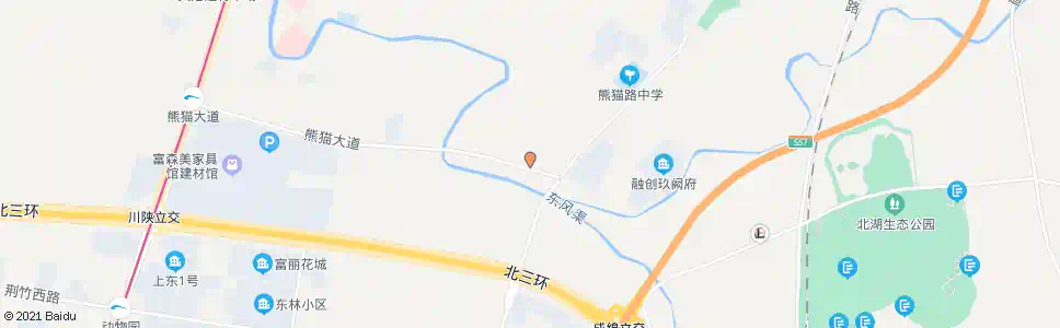 成都熊猫大道东林二路口_公交站地图_成都公交_妙搜公交查询2025