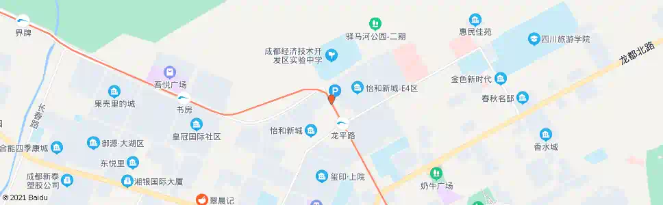 成都怡和新城E2区(地铁龙平路站)_公交站地图_成都公交_妙搜公交查询2025
