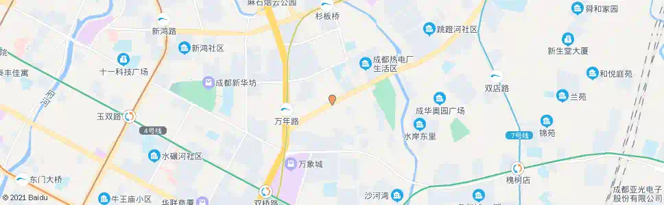 成都万年场公交宿舍_公交站地图_成都公交_妙搜公交查询2025