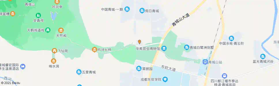 成都鹤翔山庄_公交站地图_成都公交_妙搜公交查询2025