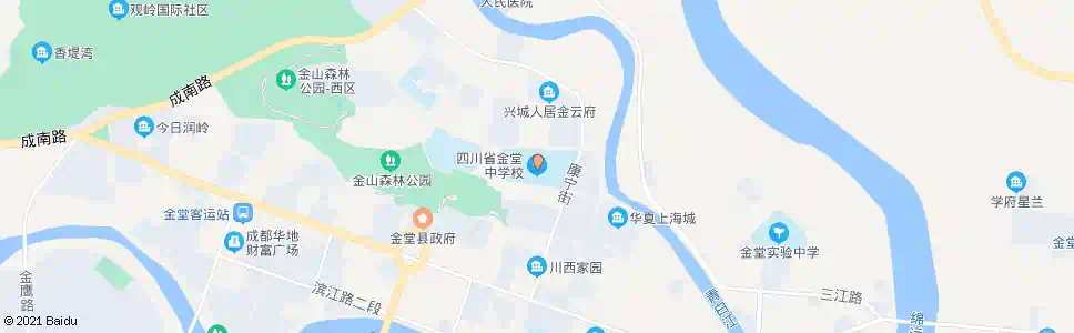 成都金堂中学_公交站地图_成都公交_妙搜公交查询2025
