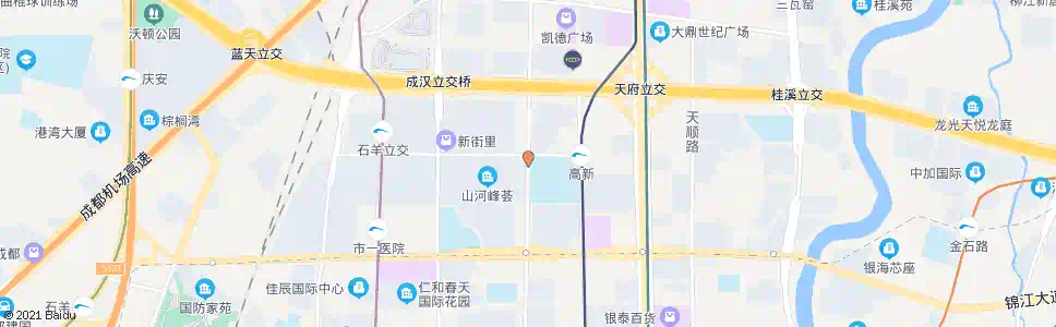 成都益州大道中段北_公交站地图_成都公交_妙搜公交查询2025