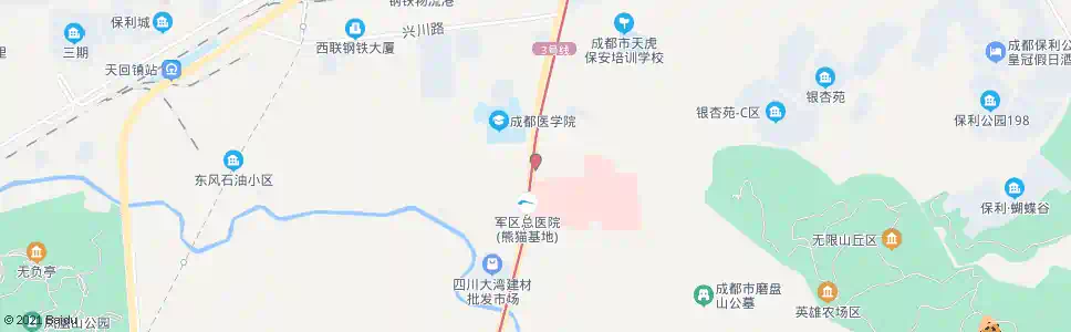 成都军区总医院站_公交站地图_成都公交_妙搜公交查询2025