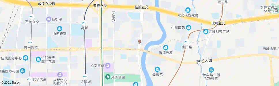成都科华南路府城大道口_公交站地图_成都公交_妙搜公交查询2025